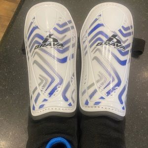 Women’s soccer shin guards.